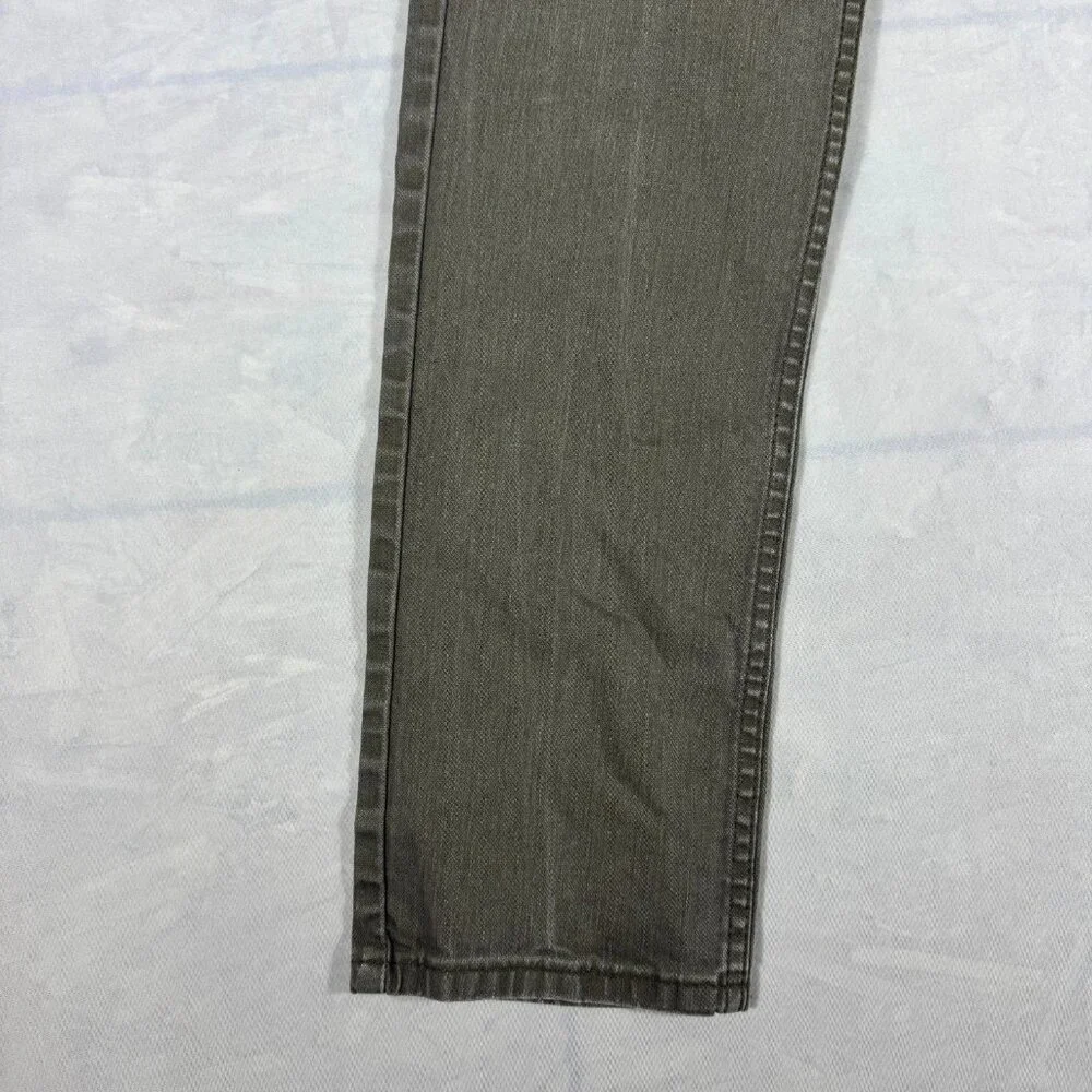 Levi's 511 Men's Straight Leg Jeans Charcoal Gray Denim Zip Fly 5-Pocket W33 L32